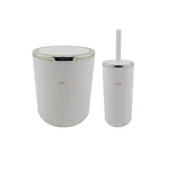 ست سطل و فرچه دومان مدل لبه دار