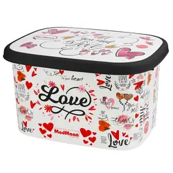 جعبه اسباب بازی کودک مدمان طرح قلب سایز متوسط