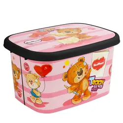 جعبه اسباب بازی کودک مدمان طرح بلک خرس سایز متوسط