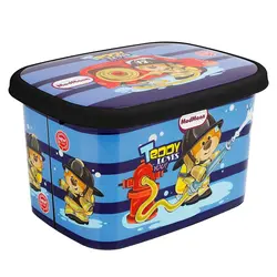 جعبه اسباب بازی کودک مدمان مدل آتش نشان سایز متوسط