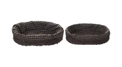 سبد نان و سبزی بین الملل طرح حصیری مجموعه 2 عددی مدل بیضی