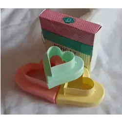 کاتر شیرینی اوستایل مدل قلب مجموعه 3 عددی