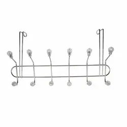 آویز لباس پشت دری مدل 6 شاخه الماسی