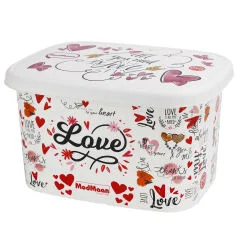 جعبه اسباب بازی کودک مدمان طرح قلب سایز بزرگ