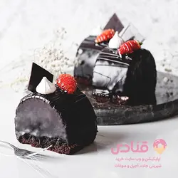 رولت شکلاتی مخصوص با روکش کاکائو