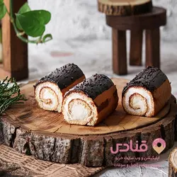 رولت لقمه ای رویه شکلاتی