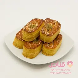 زبان نارگیلی با تزئین پسته