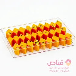 شیرینی لوز زعفرانی قنادی پاک