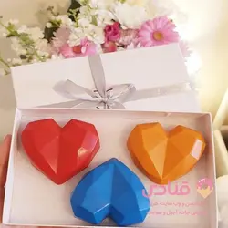 باکس کیک قلب سورپرایز شکلاتی