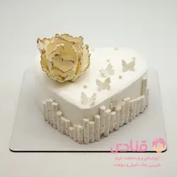 کیک خامه ای قلب | اپلیکیشن قنادی