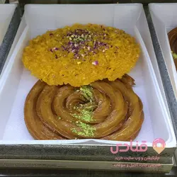 زولبیا و بامیه بشقابی
