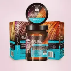 ماسک مو فری سولفات و نرم کننده کراتین و کلاژن میگ | Keratin with Collagen Mige