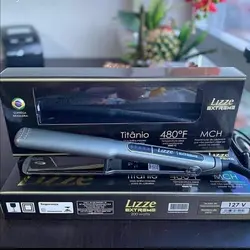 اتو موی کاملا حرفه ای و صفحه تیتانیوم اورجینال لیز