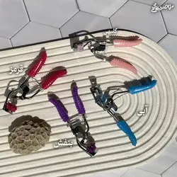 فرمژه دستی استیل رنگی شانه دار