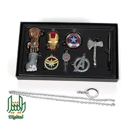 مجموعۀ گردن‌آویز و جا کلیدی مارول مدل Avengers: Endgame