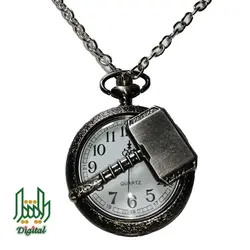 گردن‌آویز مدل ساعت جیبی طرح چکش تور
