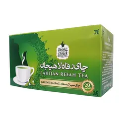 چای سبز کیسه ای رفاه لاهیجان 20عددی