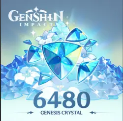 6480 کریستال بازی گنشین ایمپکت - فروش انواع گیفت کارت و انجام بازی های موبایلی