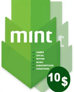 گیفت کارت 10 دلاری Mint - فروش انواع گیفت کارت و انجام بازی های موبایلی