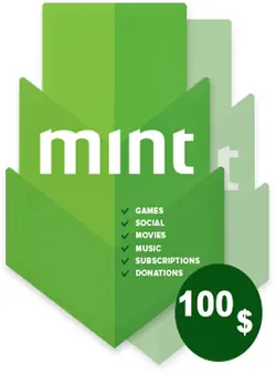 گیفت کارت 100 دلاری Mint - فروش انواع گیفت کارت و انجام بازی های موبایلی