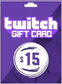 گیفت کارت 15 دلاری Twitch - فروش انواع گیفت کارت و انجام بازی های موبایلی