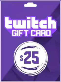 گیفت کارت 25 دلاری Twitch - فروش انواع گیفت کارت و انجام بازی های موبایلی