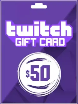 گیفت کارت 50 دلاری Twitch - فروش انواع گیفت کارت و انجام بازی های موبایلی