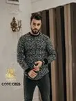 بلوز بافت یقه گرد13826