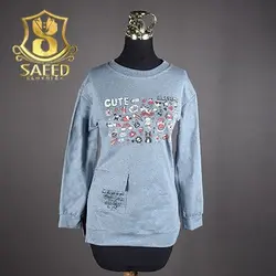 بلوز تونیک ملانژ جیب دار 4097