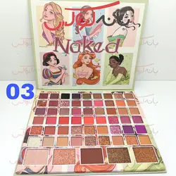 پالت سایه بزرگ 60 رنگ جدید ناکد با رنگبندی حرفه ای