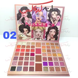پالت سایه بزرگ 60 رنگ جدید ناکد با رنگبندی حرفه ای