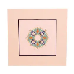 تابلو نگارگری تذهیب طرح شمسه