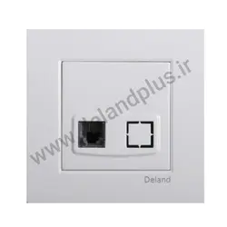 تلفن تک سوکت مدل آسا سفید یک تکه