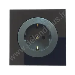 پریز برق ارت دار مدل آوا پلکسی مشکی