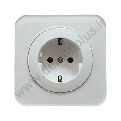 پریز برق ارت دار مدل آدا پلکسی سفید