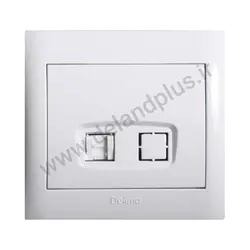 تلفن تک سوکت مدل آریا سفید یک تکه