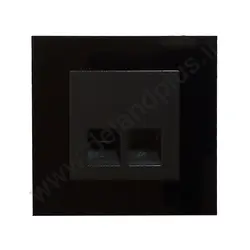 سوکت شبکه Cat6 مدل آسا پلکسی مشکی