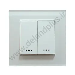 کلید دوپل مدل آسا پلکسی سفید