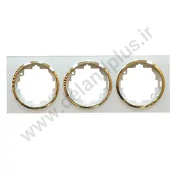 قاب سه خانه آوا پلکسی سفید زه طلایی