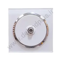 فیش ماهواره تکی مدل آوا پلکسی سفید زه نقره ای