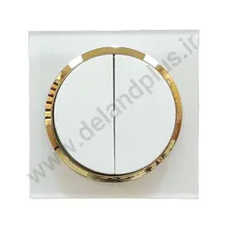 کلید دوپل مدل آوا پلکسی سفید زه طلایی