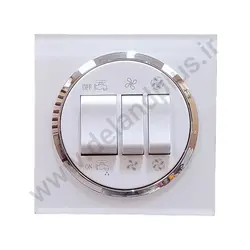 کلید کولر مدل آوا پلکسی سفید زه نقره ای