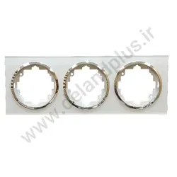 قاب سه خانه آوا پلکسی سفید زه نقره ای