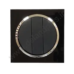 کلید سه پل مدل آوا پلکسی مشکی زه نقره ای