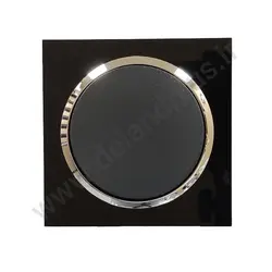 کلید یک پل مدل آوا پلکسی مشکی زه نقره ای