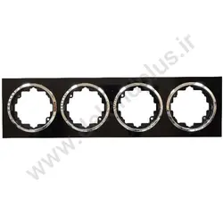 قاب چهارخانه آوا پلکسی مشکی زه نقره ای