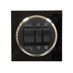 کلید کولر مدل آوا پلکسی مشکی زه نقره ای