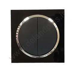 کلید دوپل مدل آوا پلکسی مشکی زه نقره ای