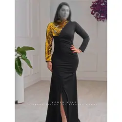 ماکسی بلند پولکی مدل ویکتوری