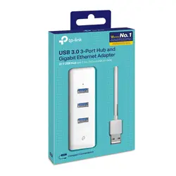 بهترین قیمت کارت شبکه تی پی لینک UE330 و هاب 3 پورت USB 3.0